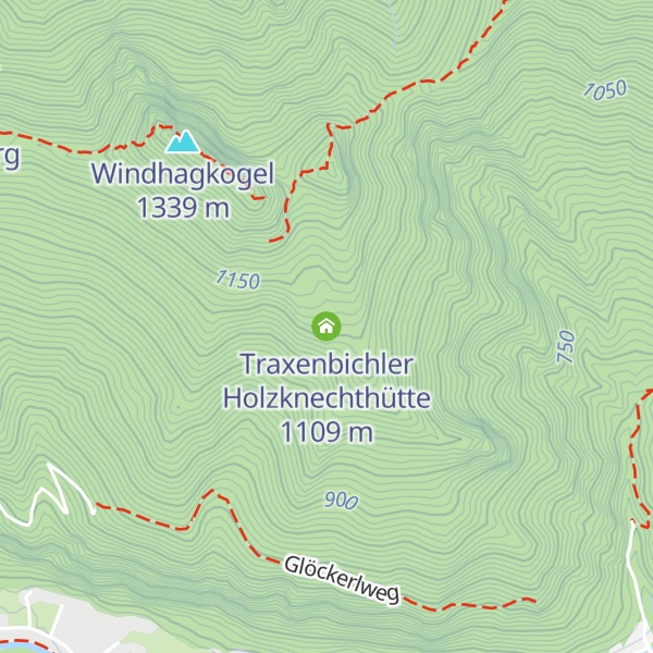 Map of Traxenbichler Holzknechthütte