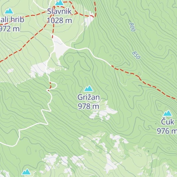 Map of Grižan