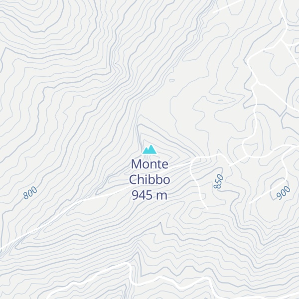 Map of Monte Chibbo
