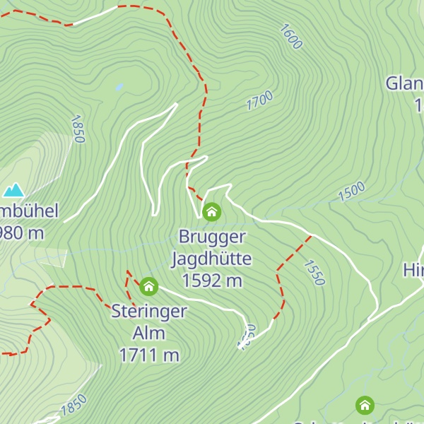 Map of Brugger Jagdhütte