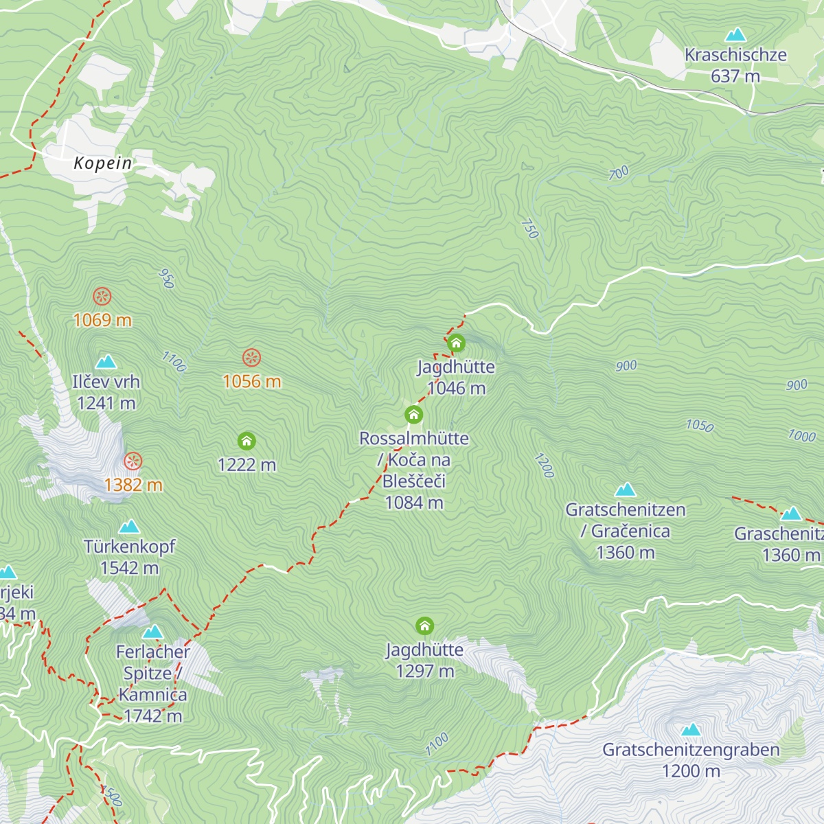Rossalm map