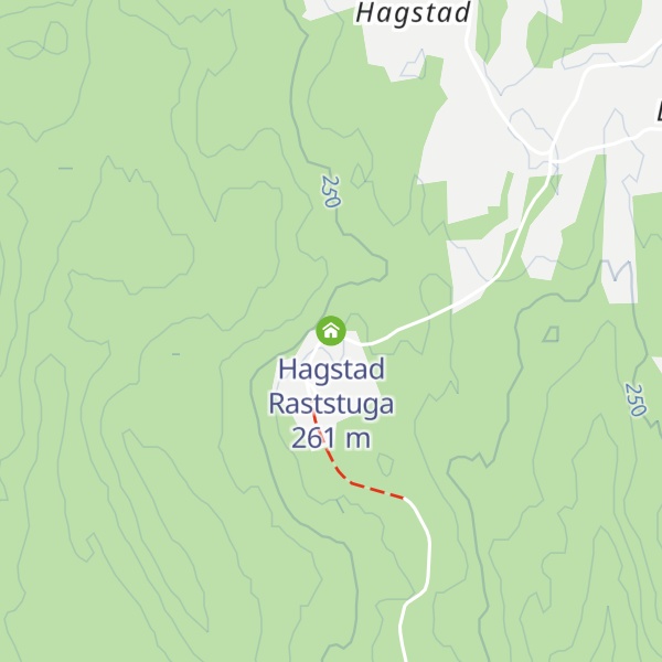 Map of Hagstad Raststuga