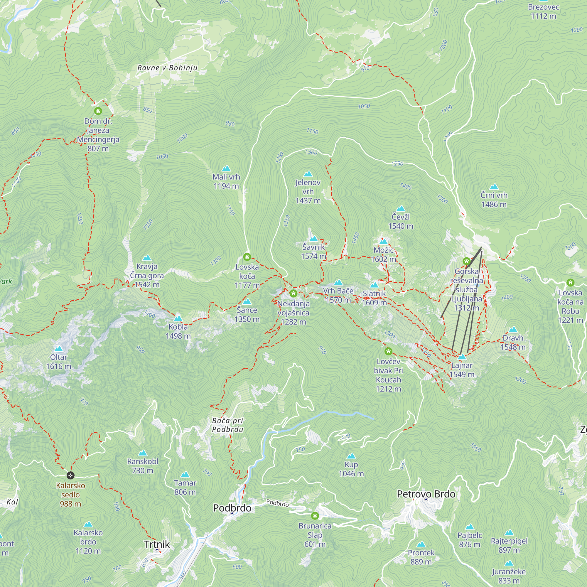 Nekdanja vojašnica map