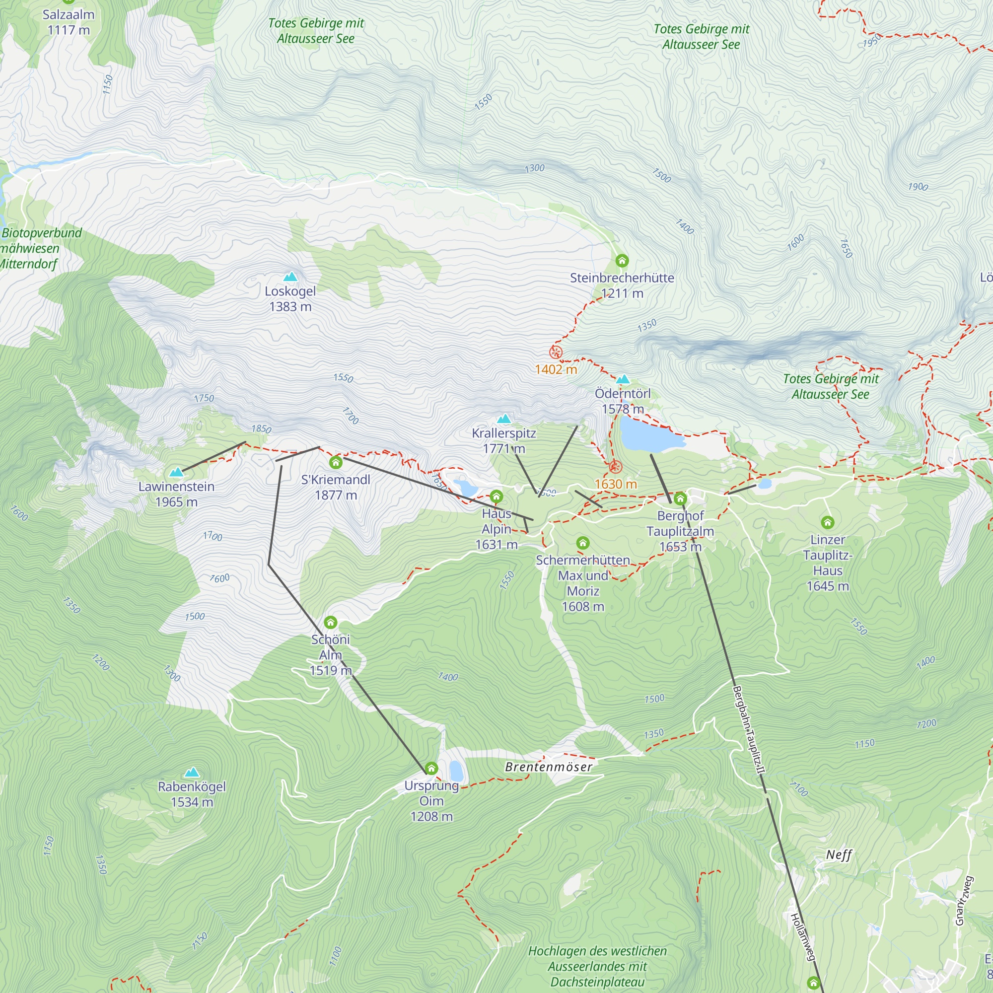 Haus Alpin map