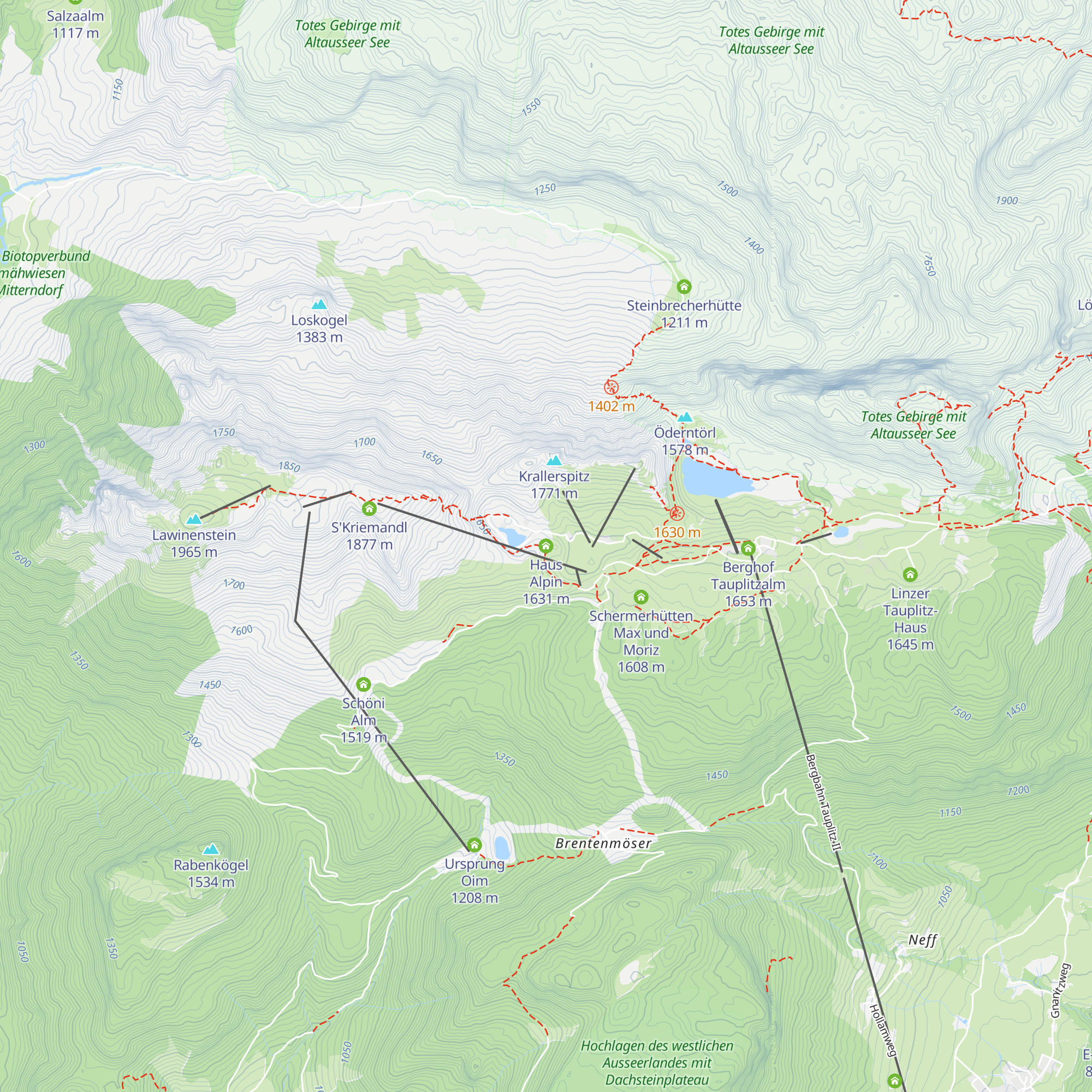Haus Alpin map