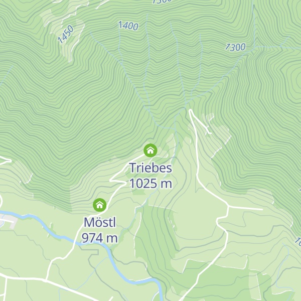 Map of Triebes