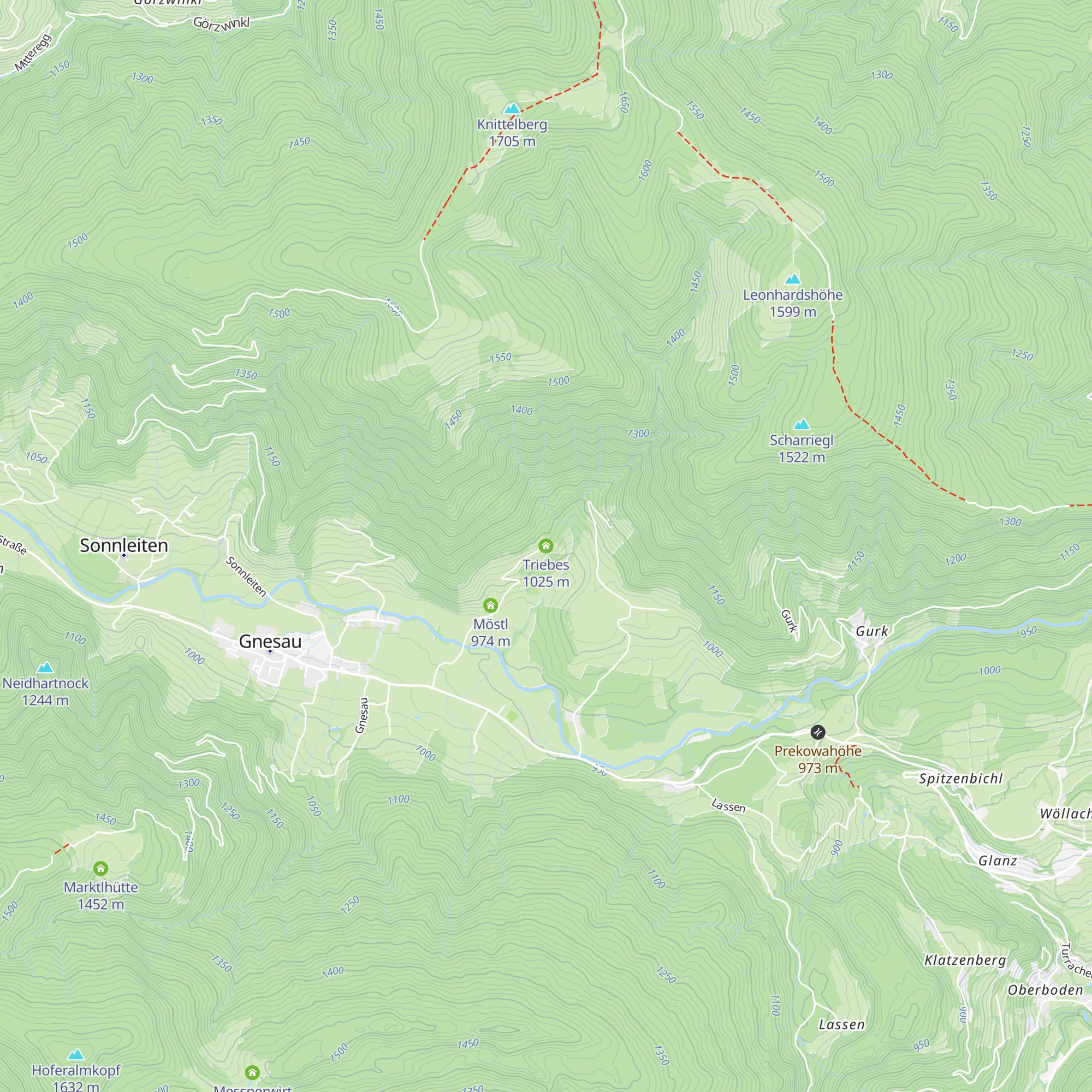 Triebes map