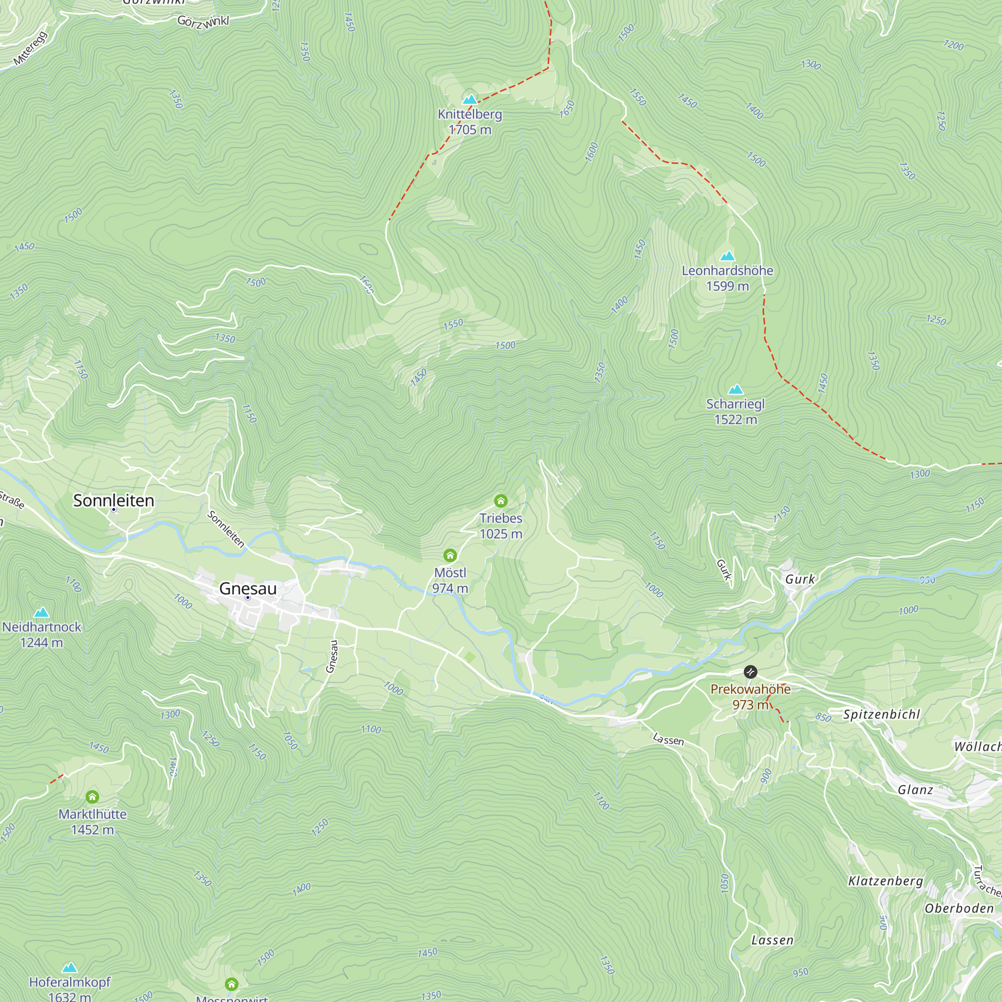 Triebes map