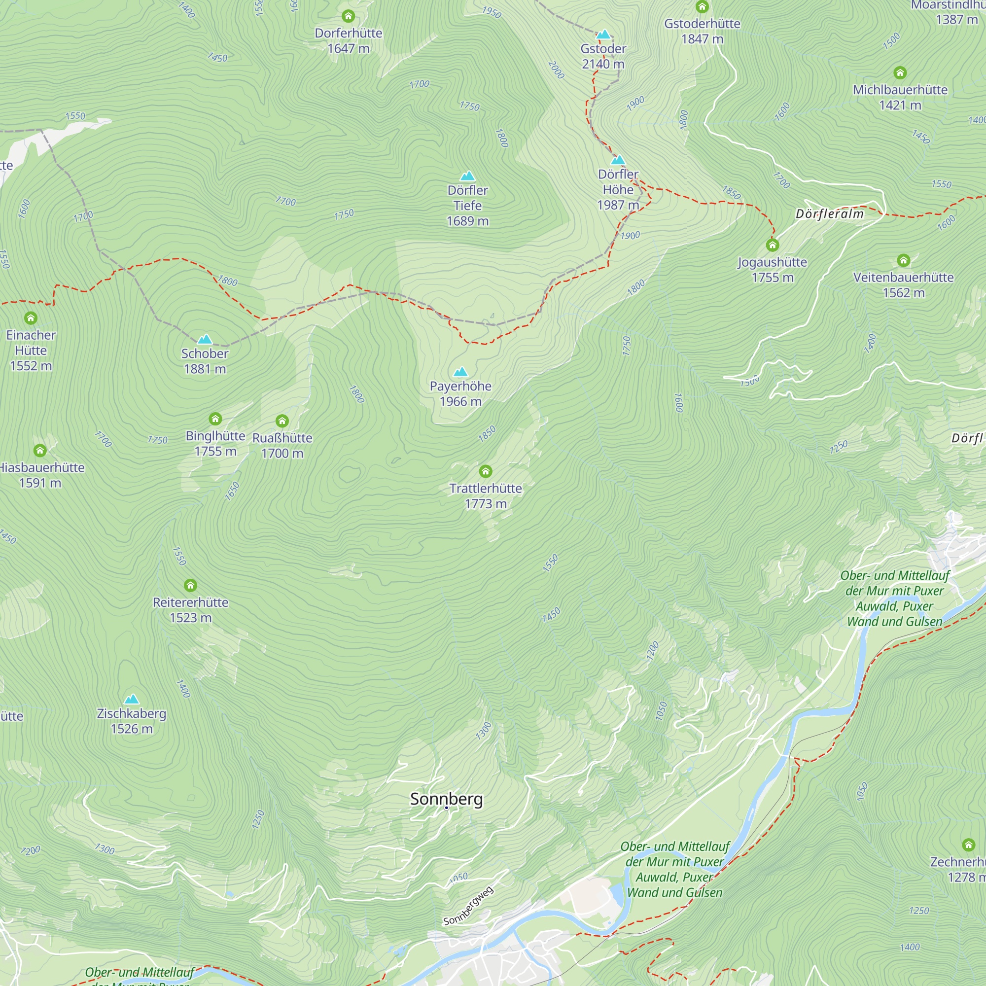 Payeralm map