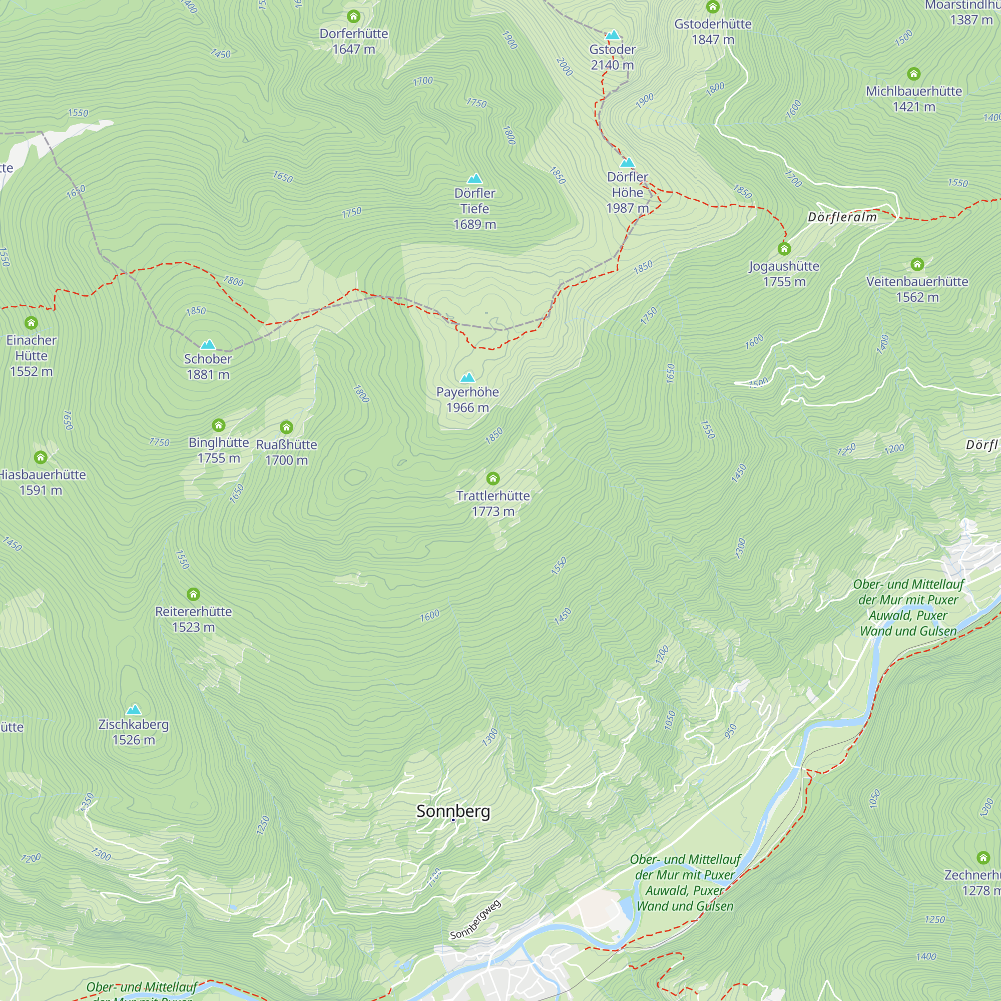 Payeralm map