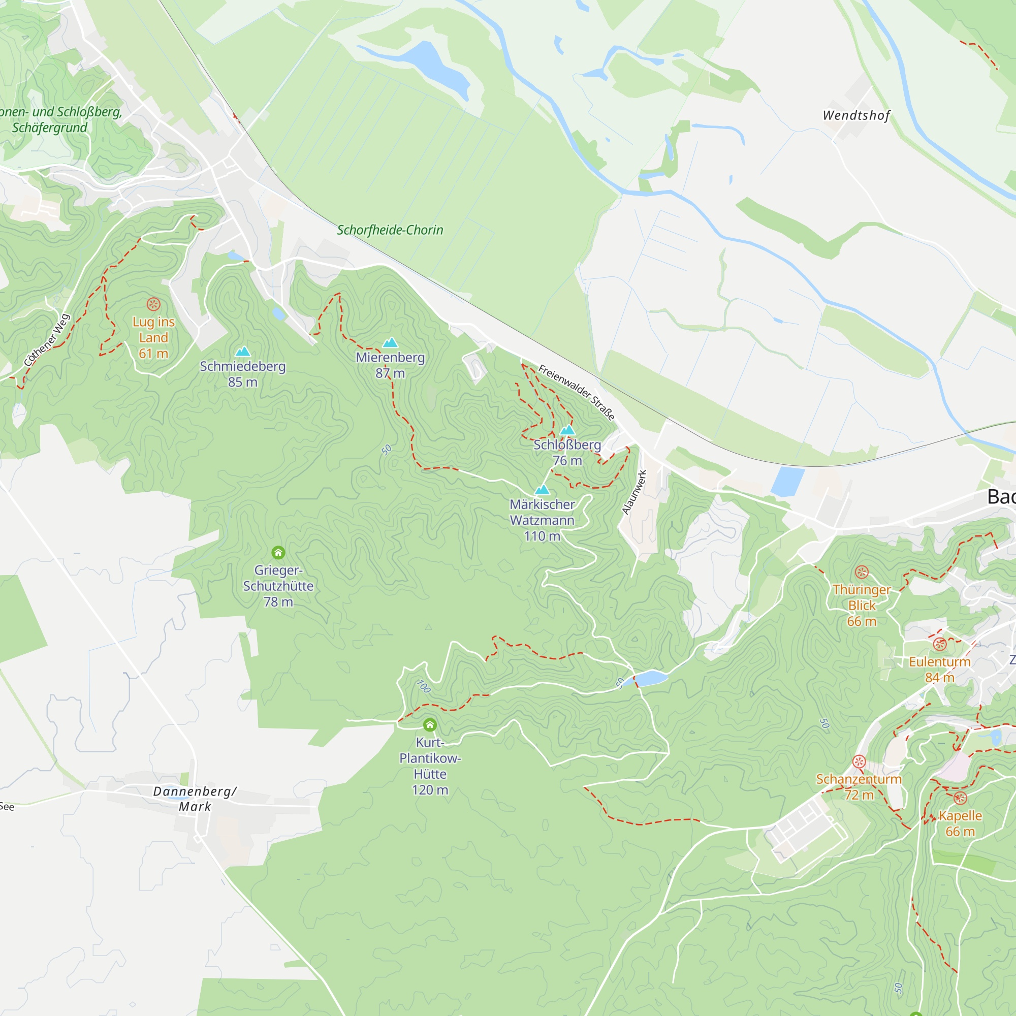Grüner Heinrich-Hütte map