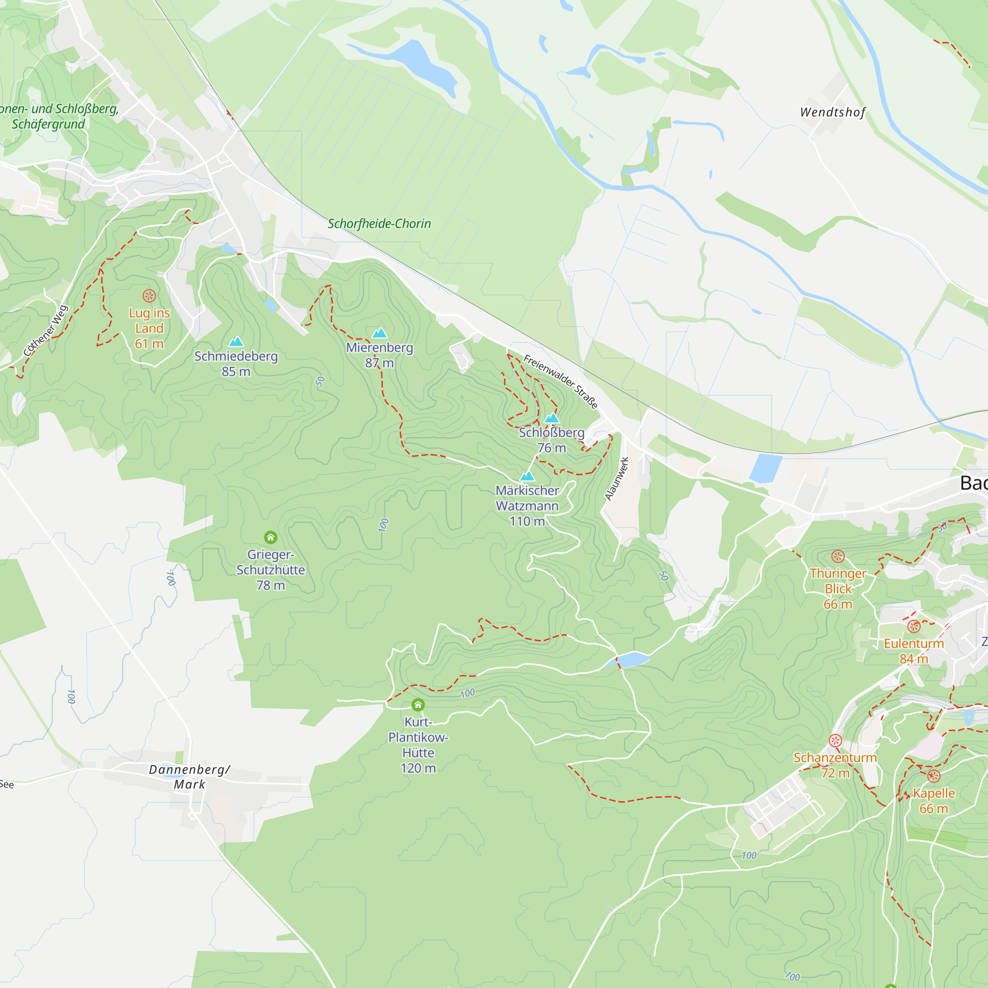 Grüner Heinrich-Hütte map
