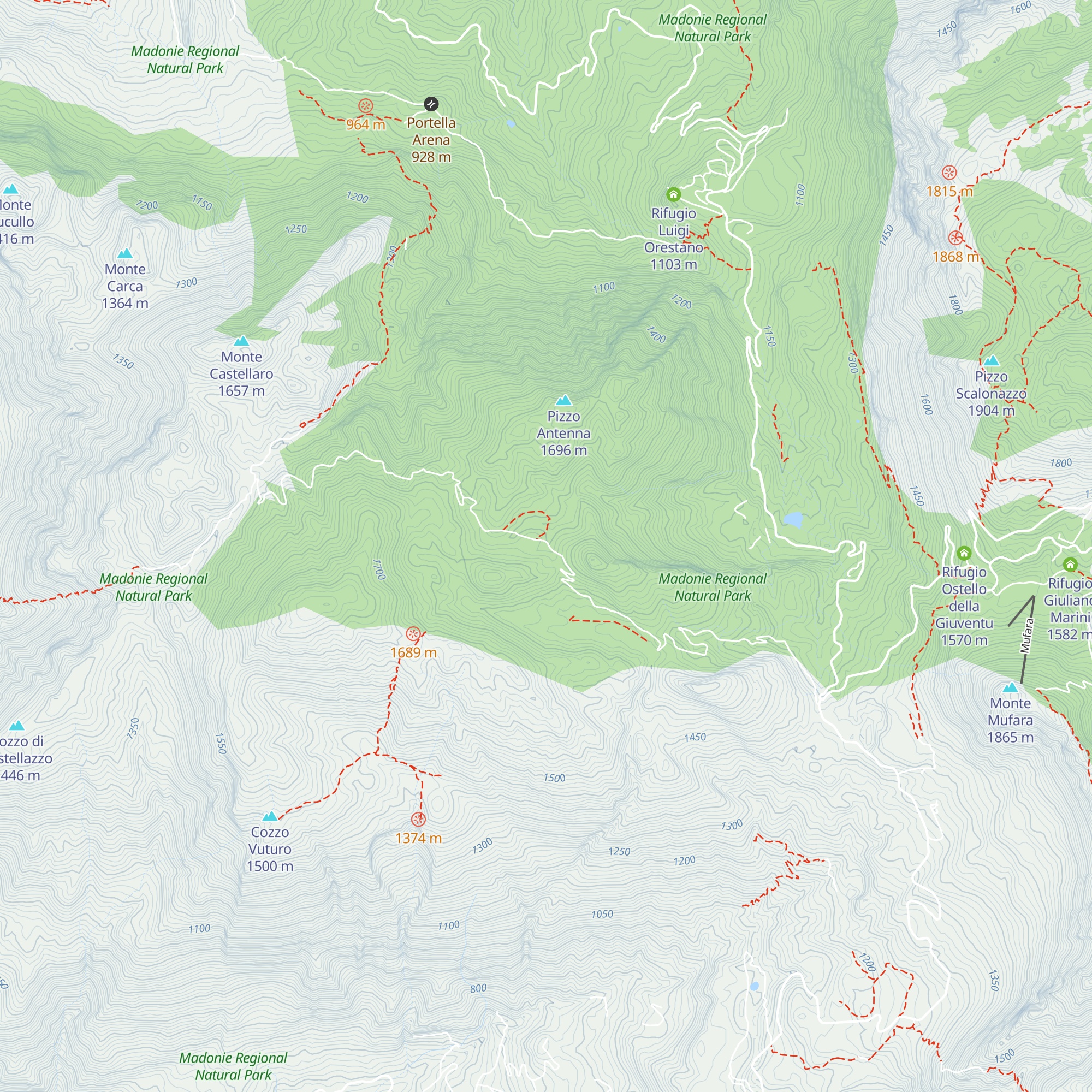 Rifugio CAS map