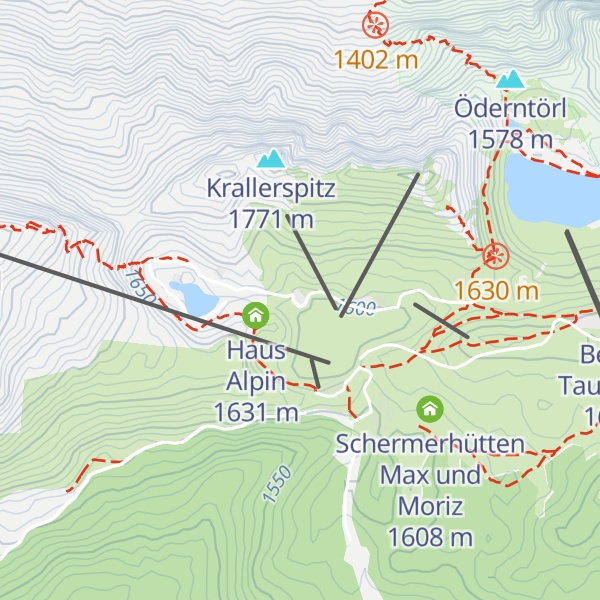 Map of Hotel Alpen Arnika