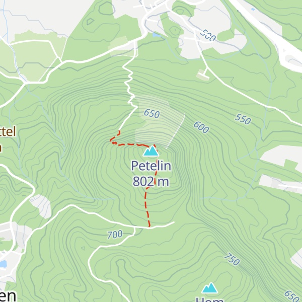 Map of Petelin
