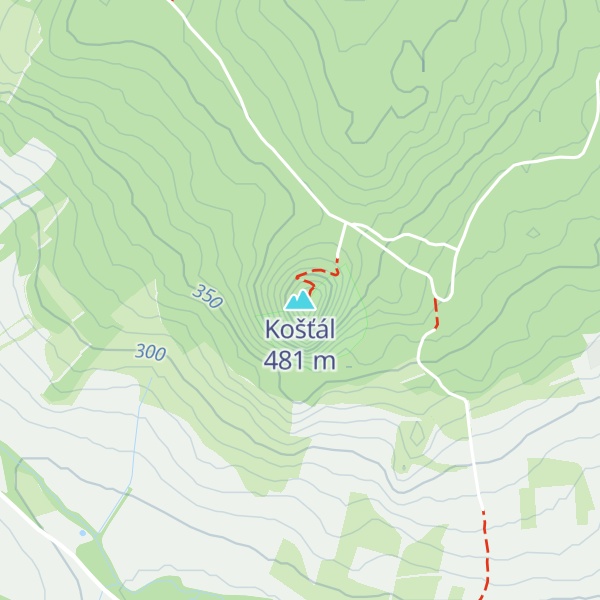 Map of Košťál