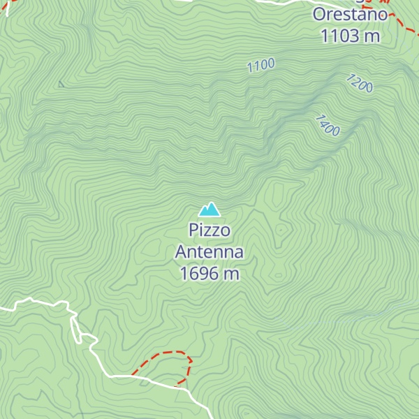 Map of Pizzo Antenna