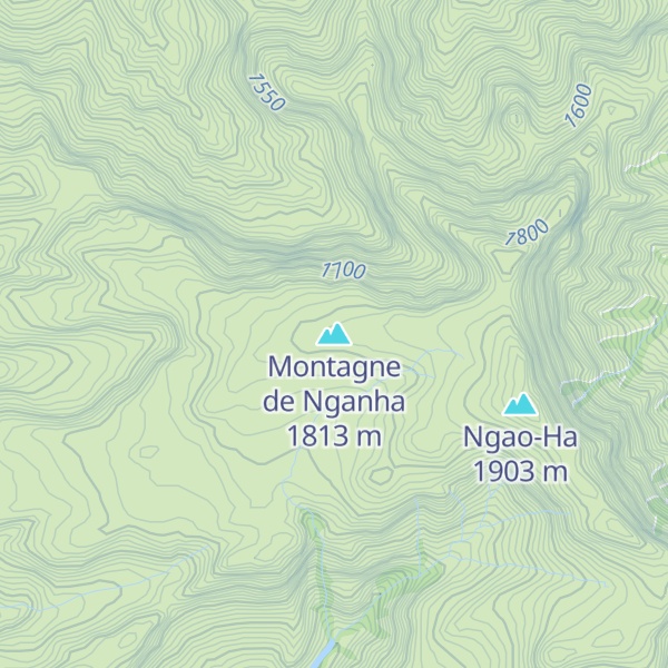 Map of Montagne de Nganha