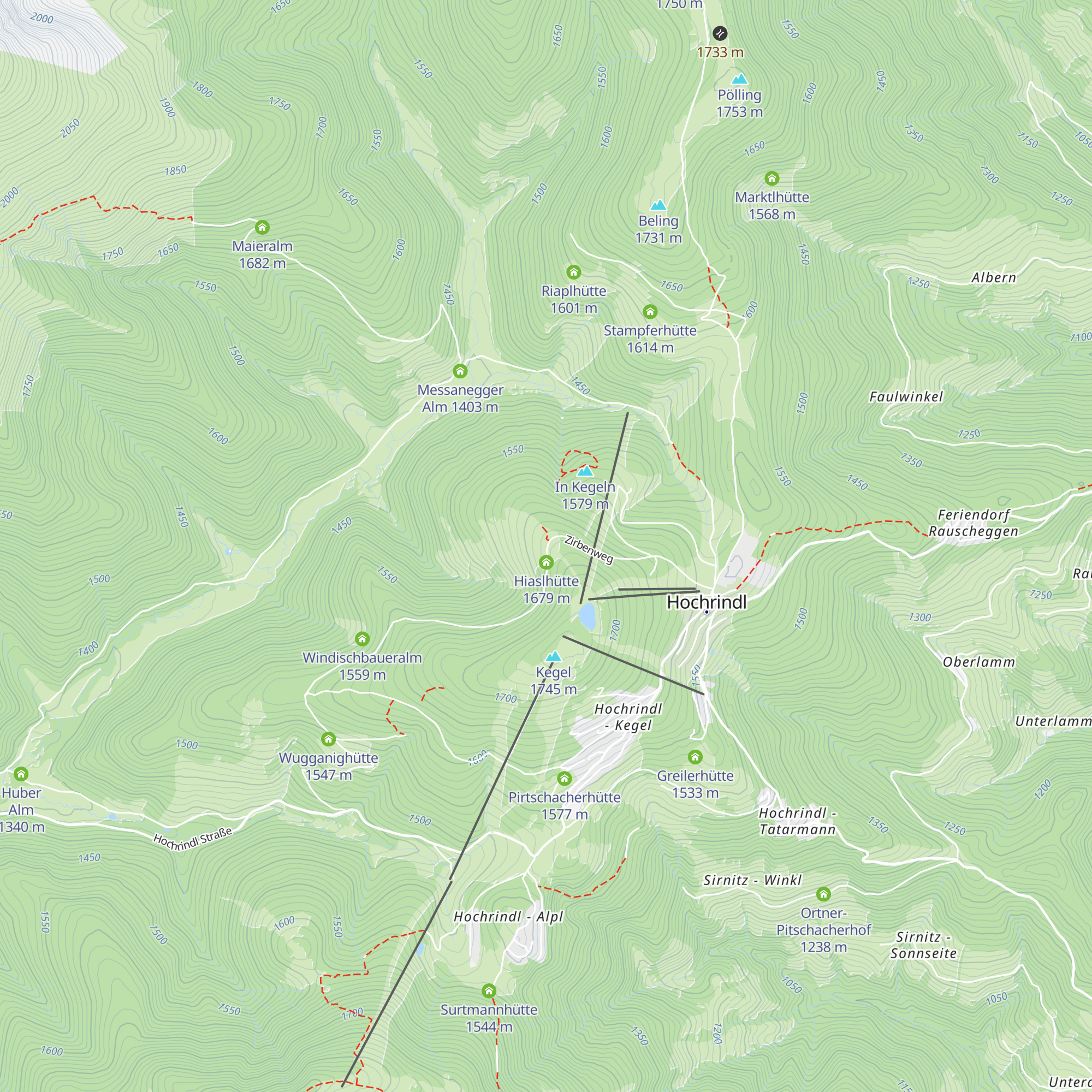 Hiaslalm map