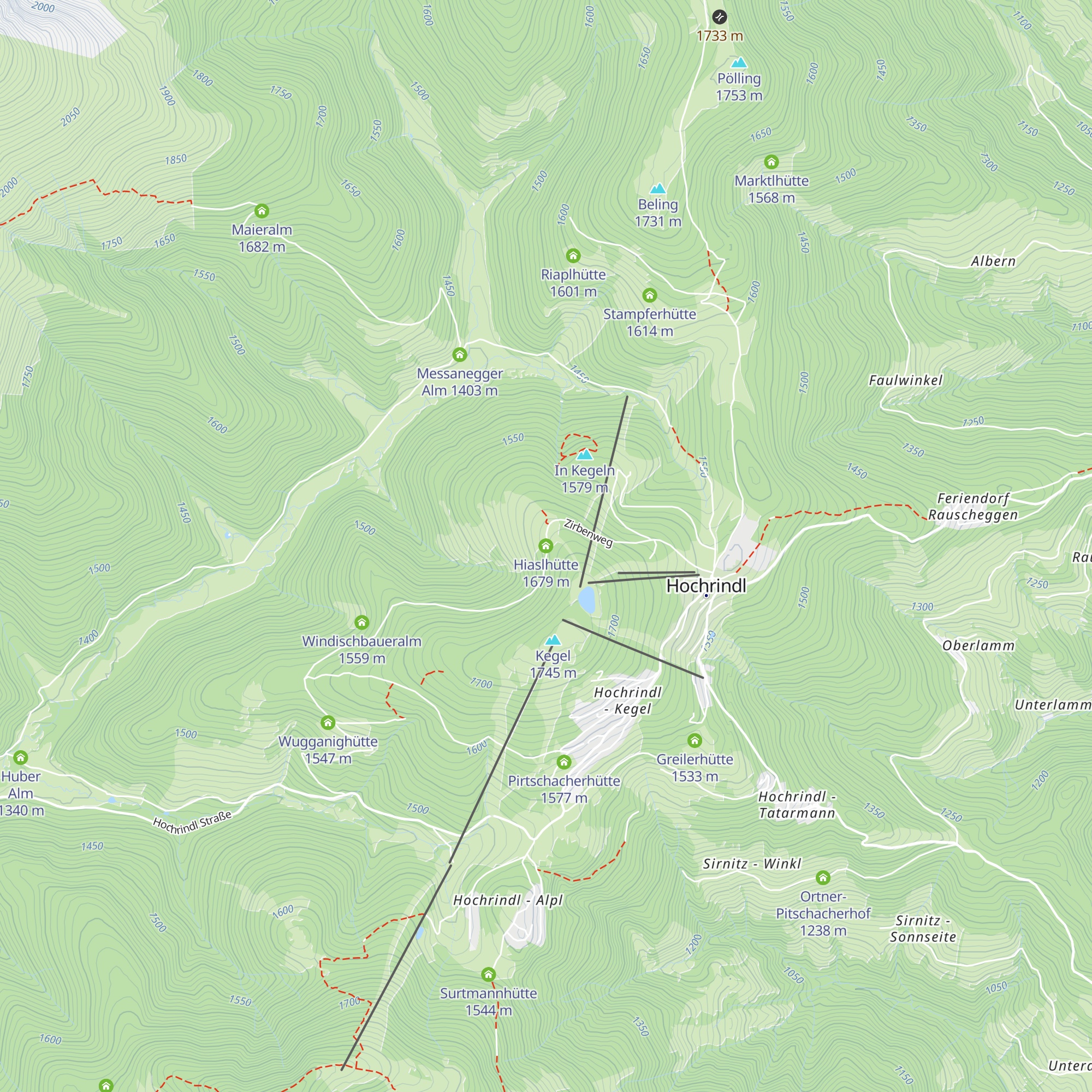 Hiaslhütte map