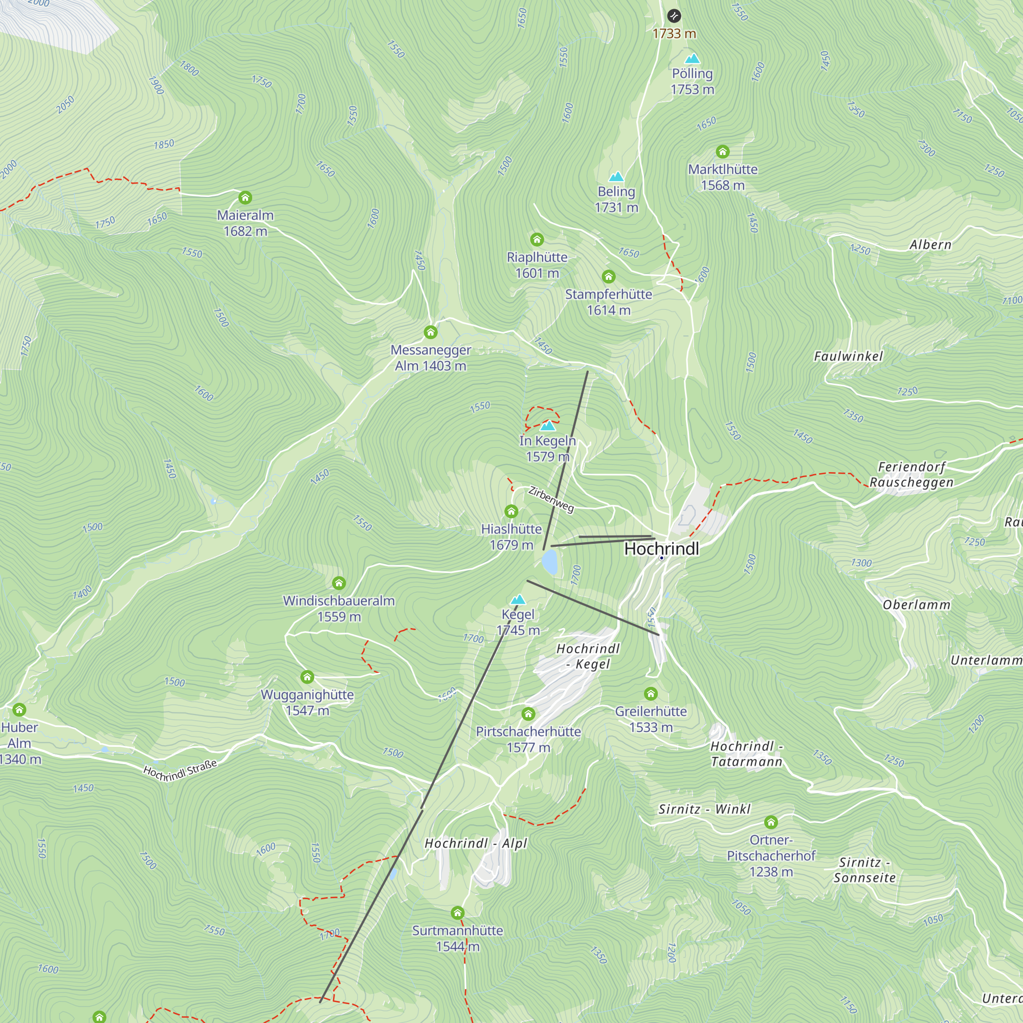 Hiaslhütte map