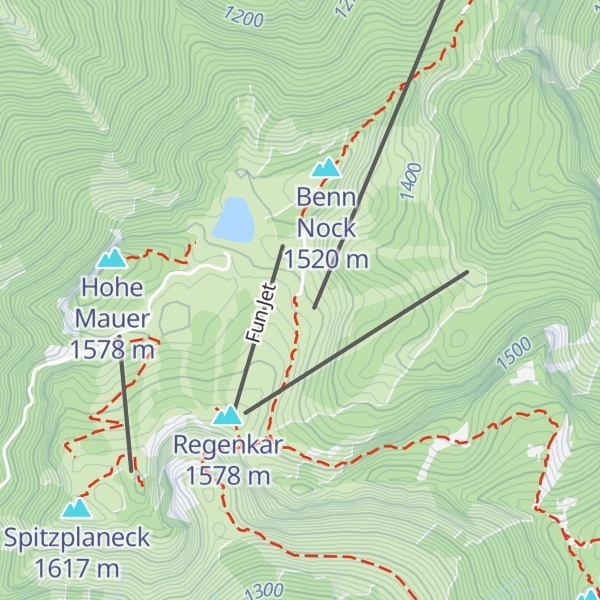 Map of Sepp Huber Hütte