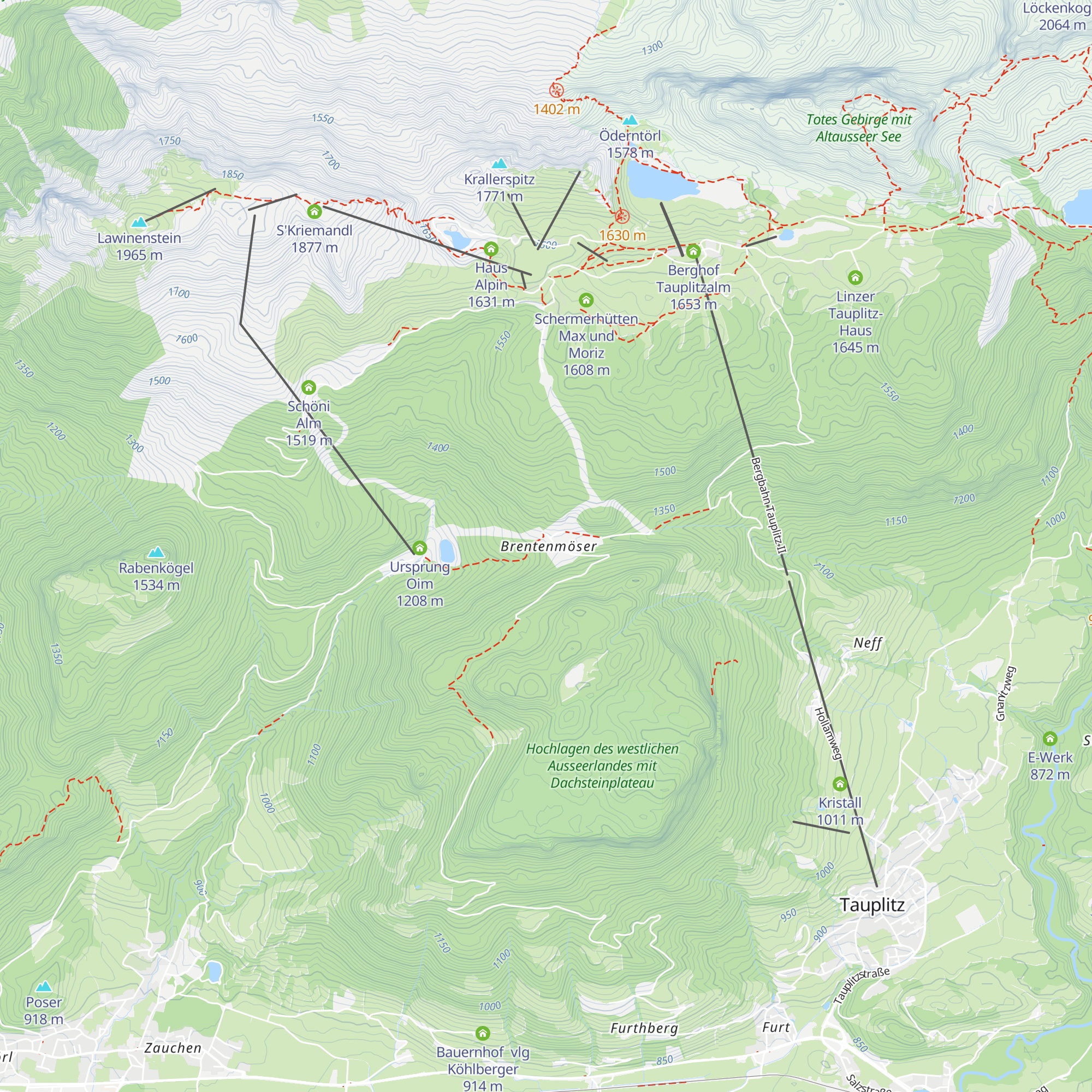Brentenmöserhütte map