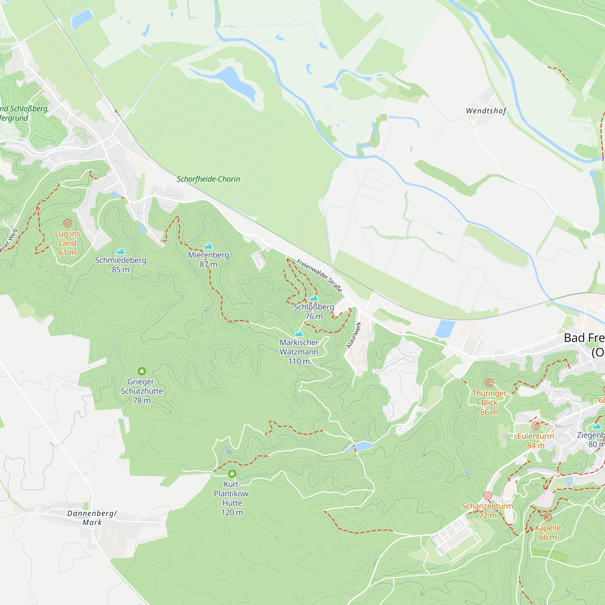 Wanderhütte map