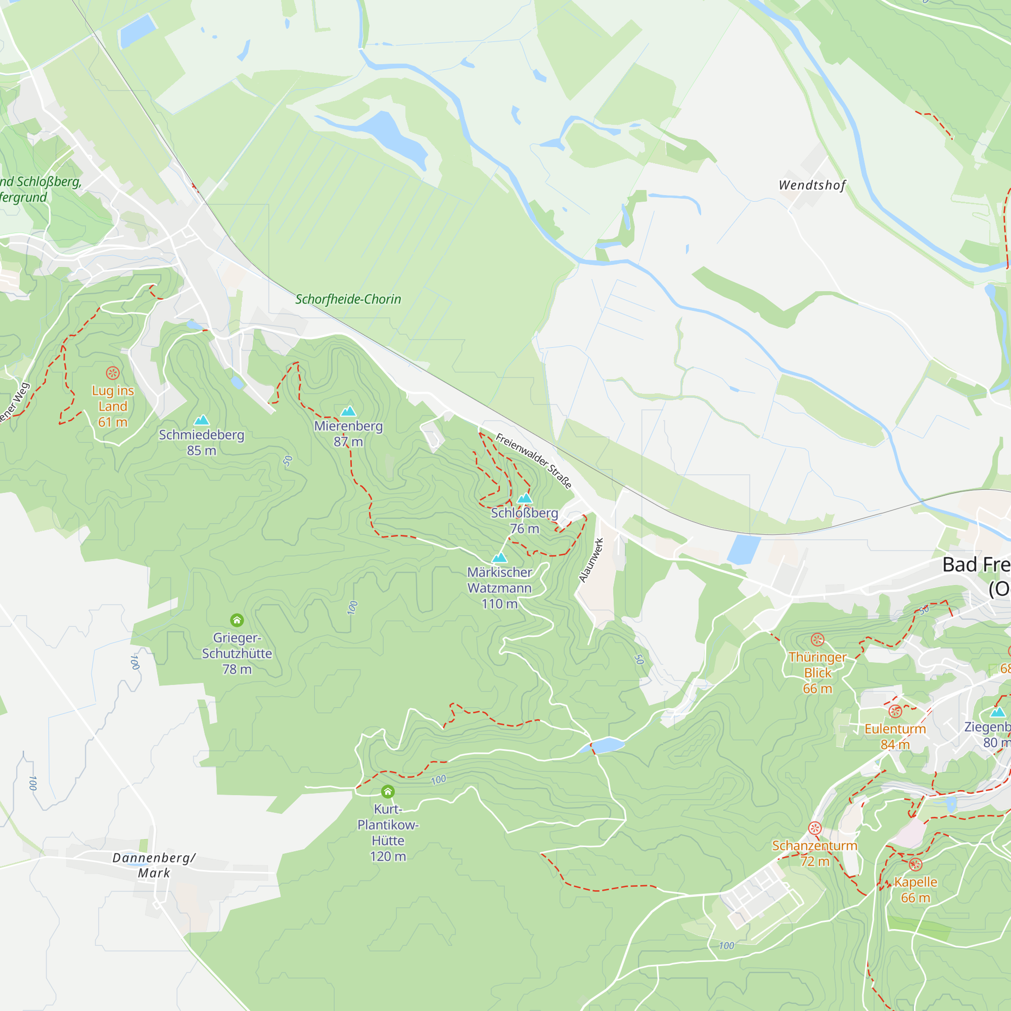 Wanderhütte map