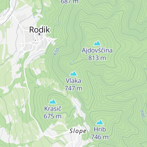 Map of Vlaka