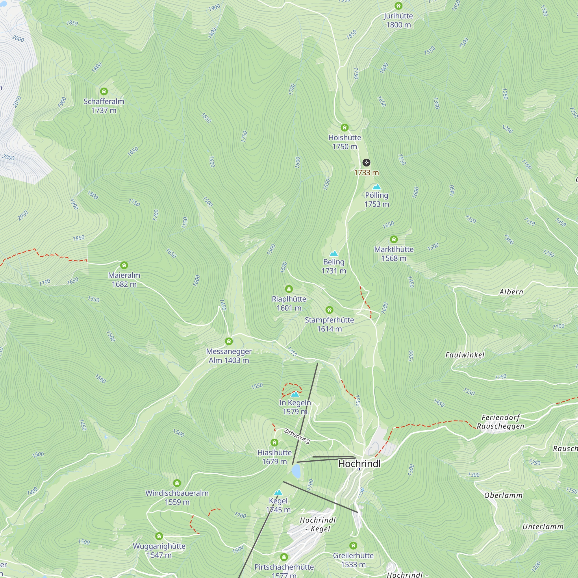 Riaplhütte map
