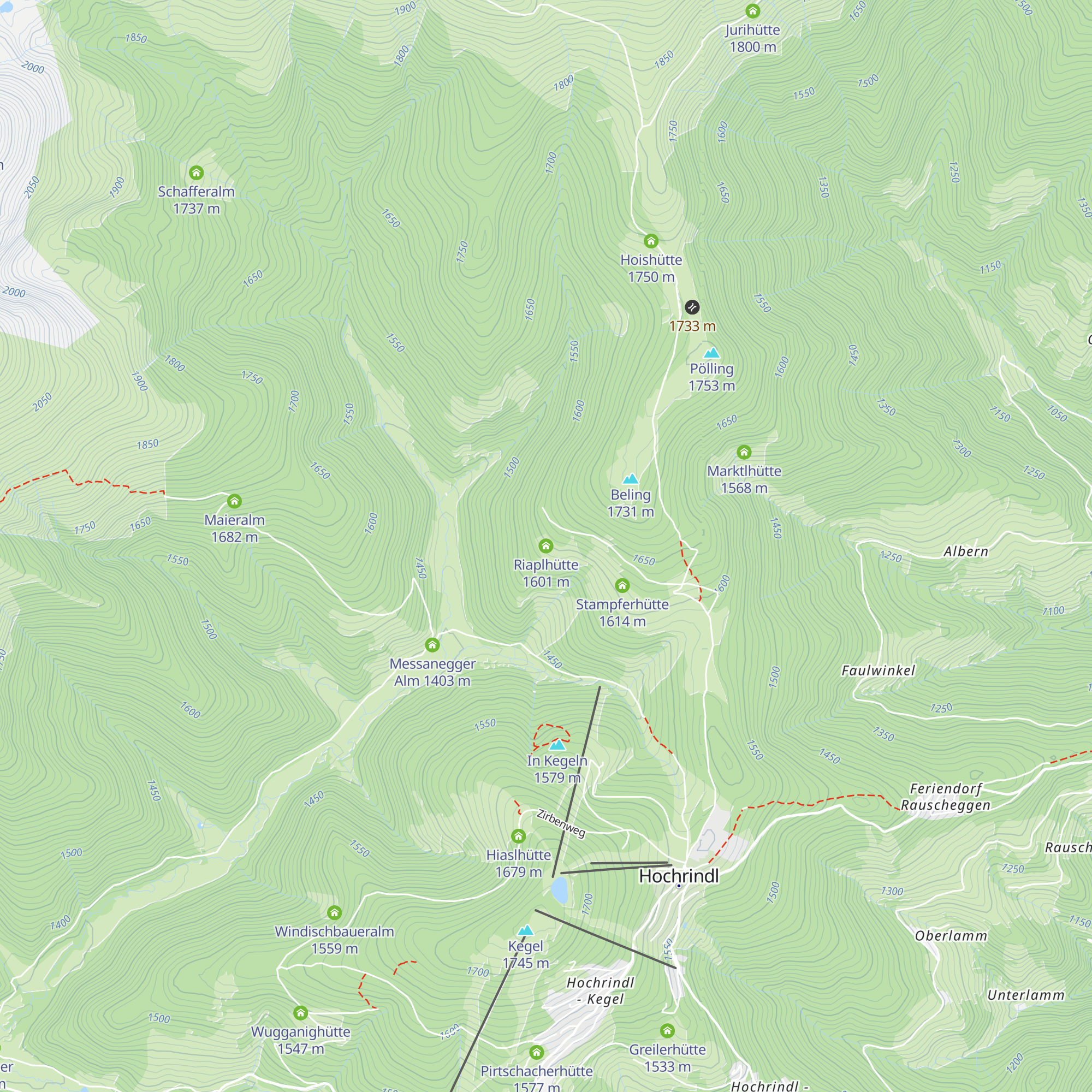 Riaplhütte map