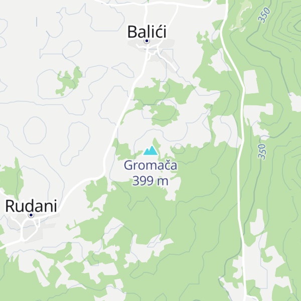 Map of Gromača