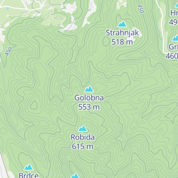 Map of Golobna
