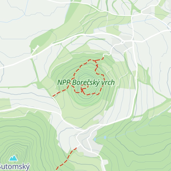 Map of Boreč