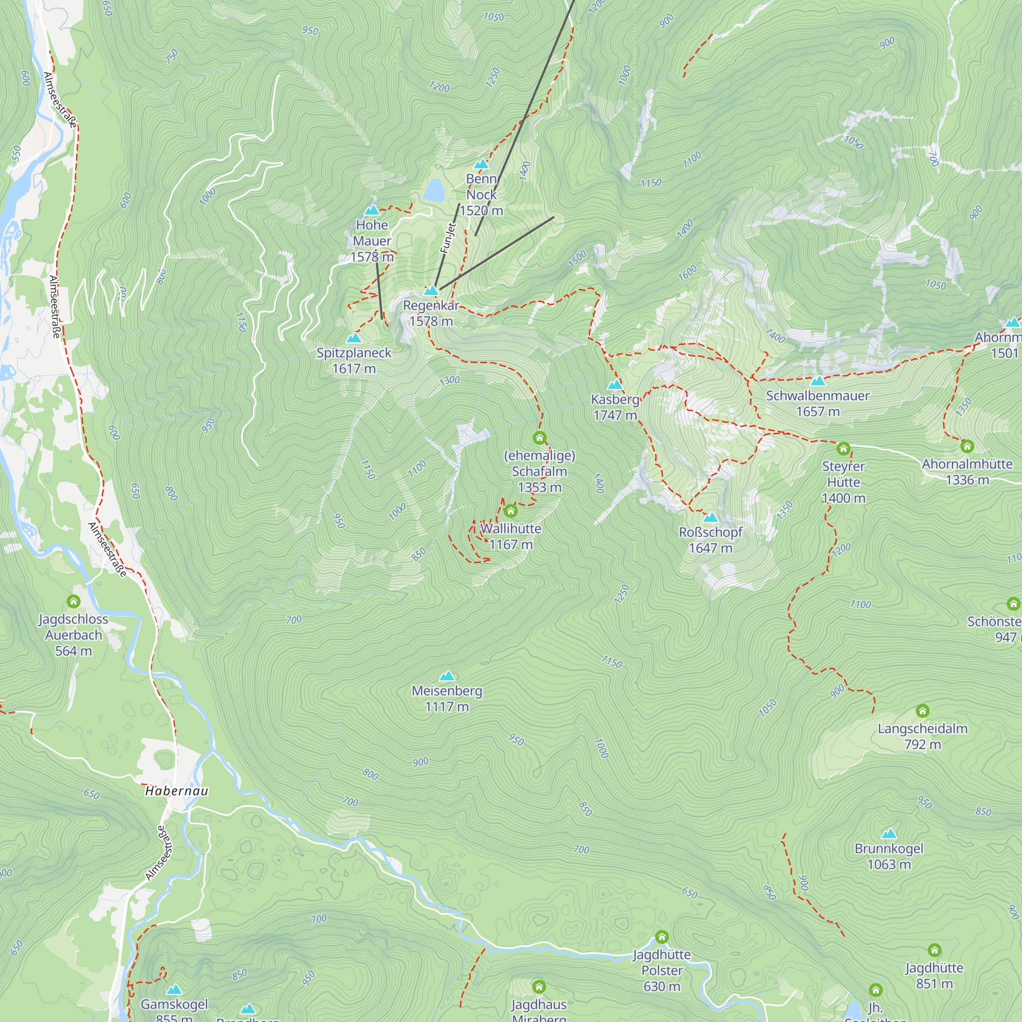 Wallihütte map