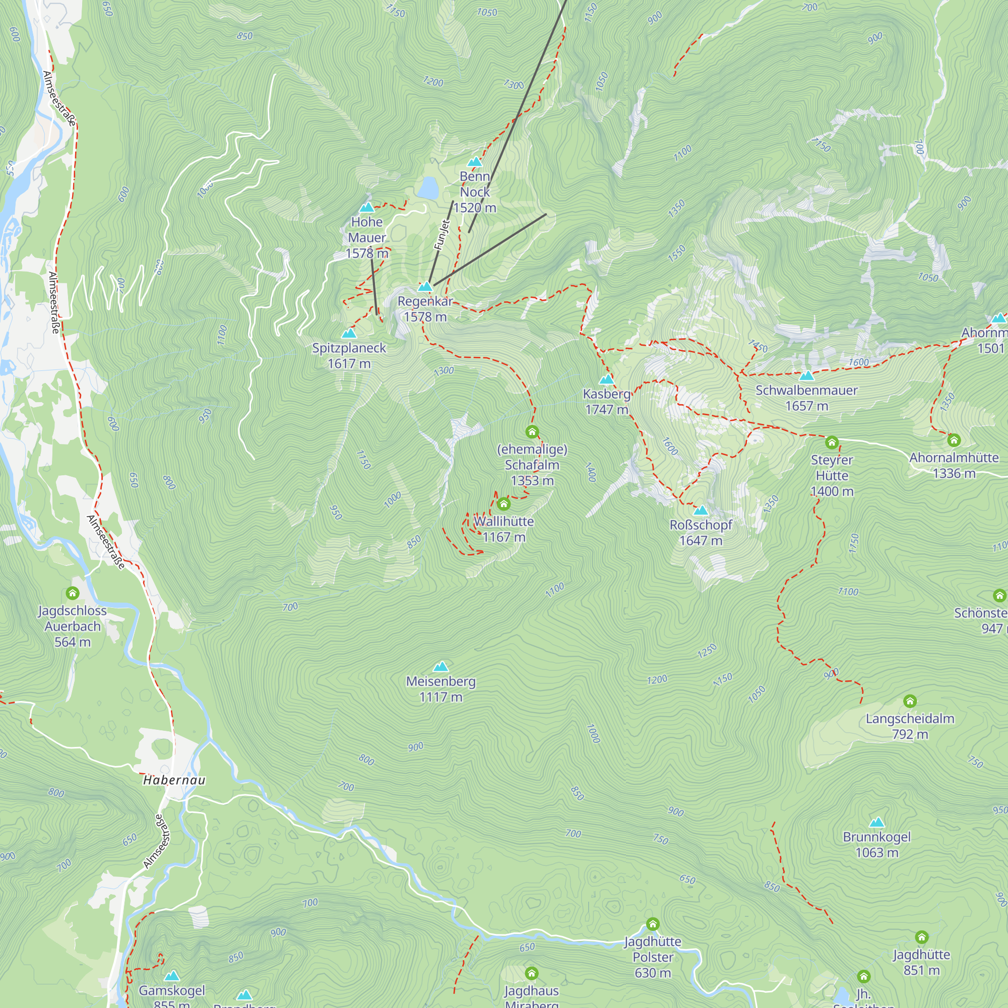 Wallihütte map