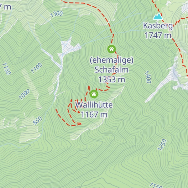 Map of Wallihütte