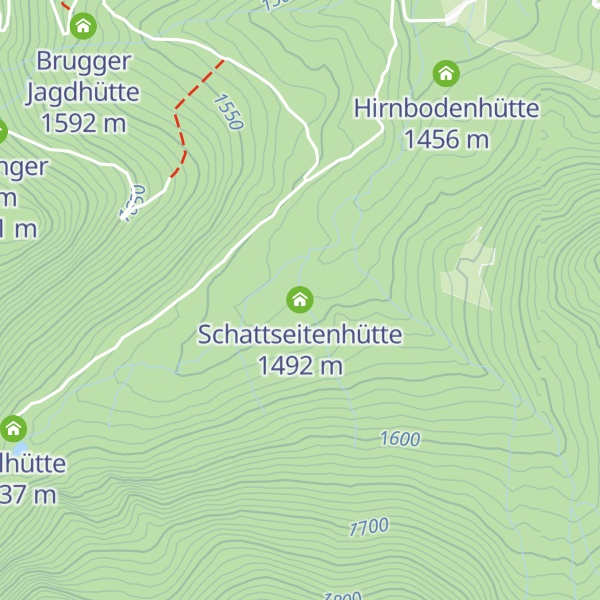 Map of Schattseitenhütte