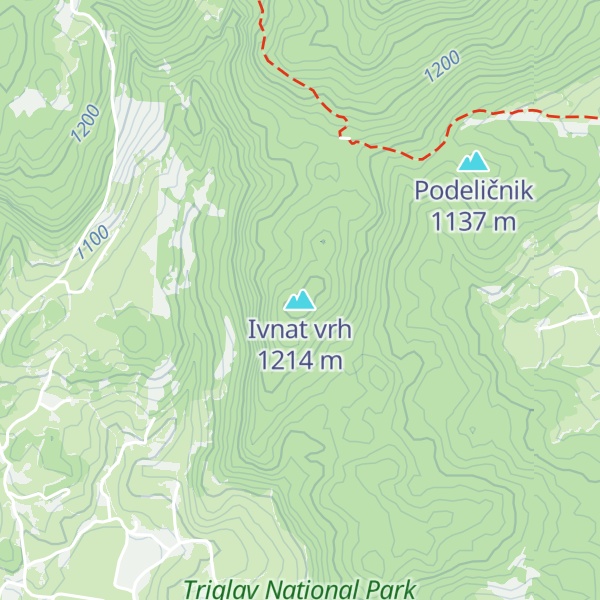 Map of Ivnat vrh
