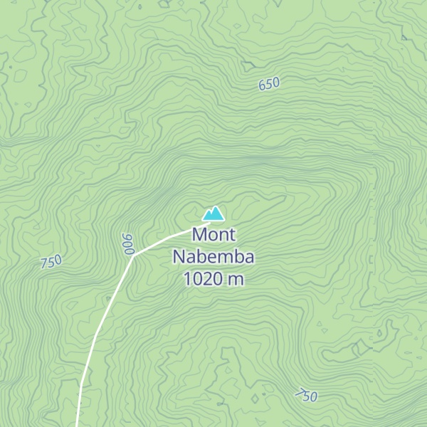 Map of Mont Nabemba