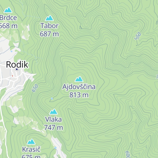 Map of Ajdovščina