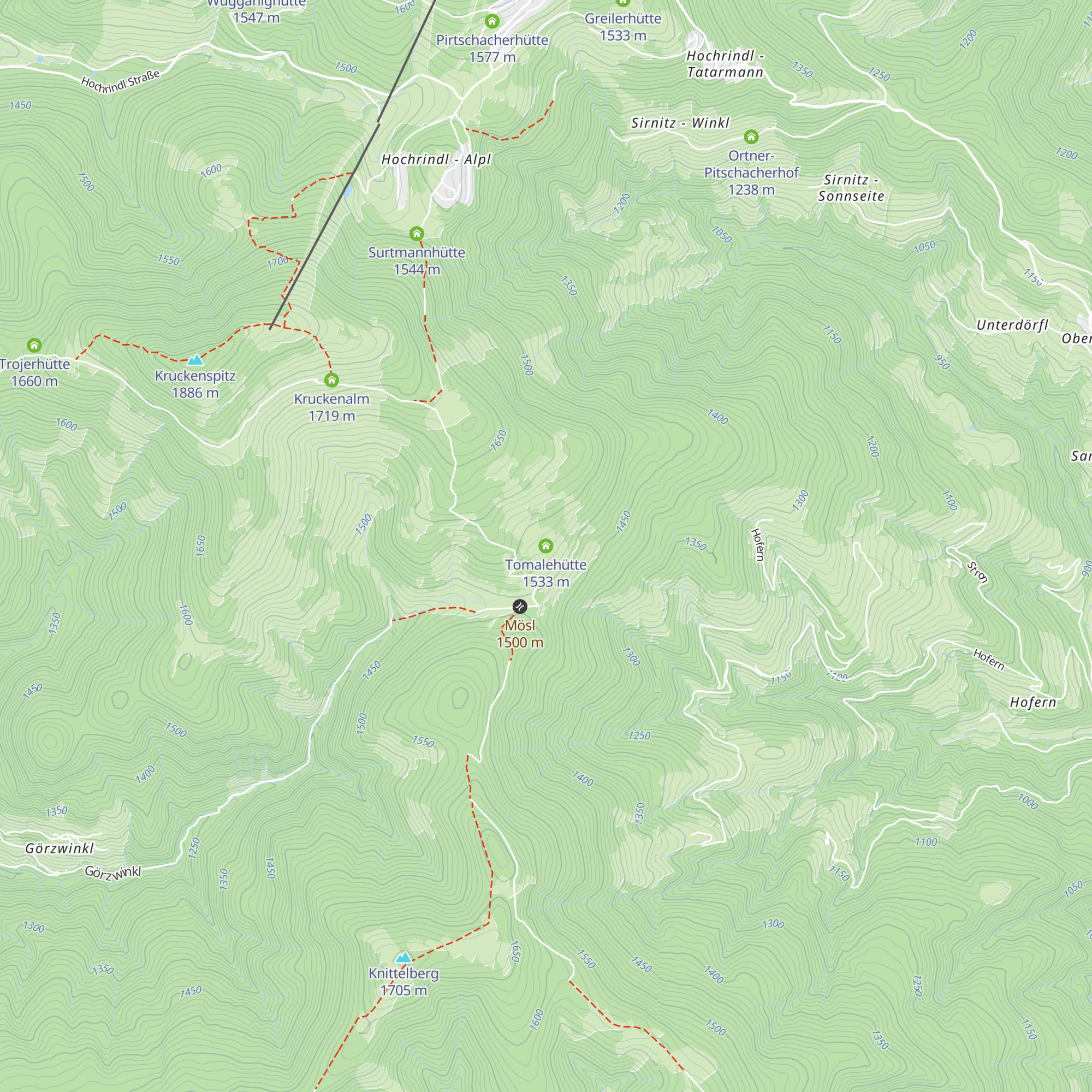 Tomalehütte map