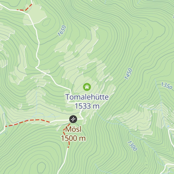 Map of Tomalehütte