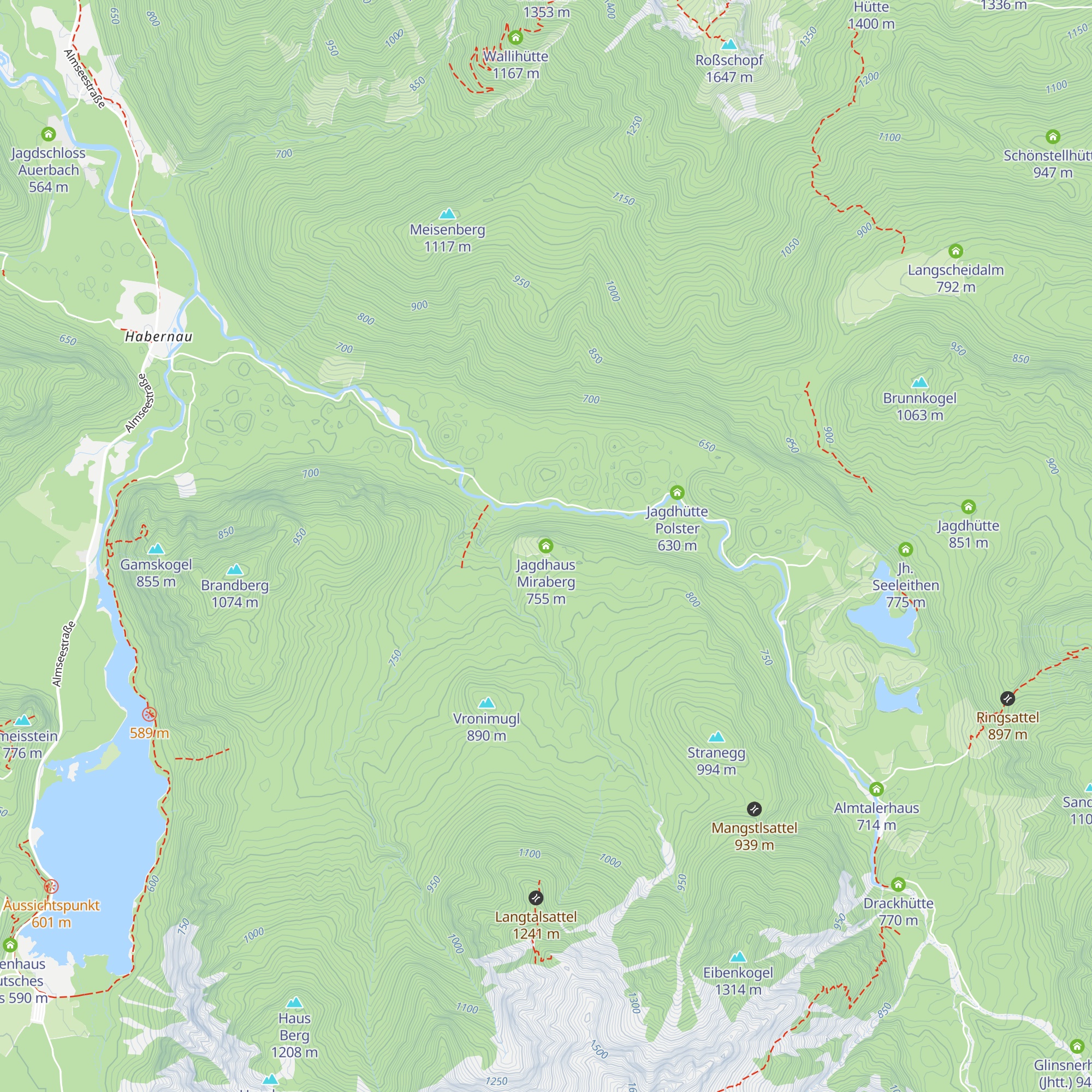 Jagdhaus Miraberg map