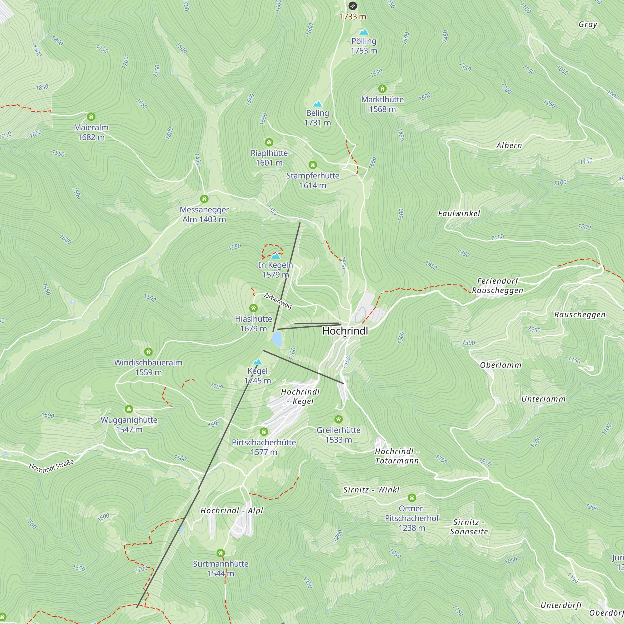 JUFA Nockberge map