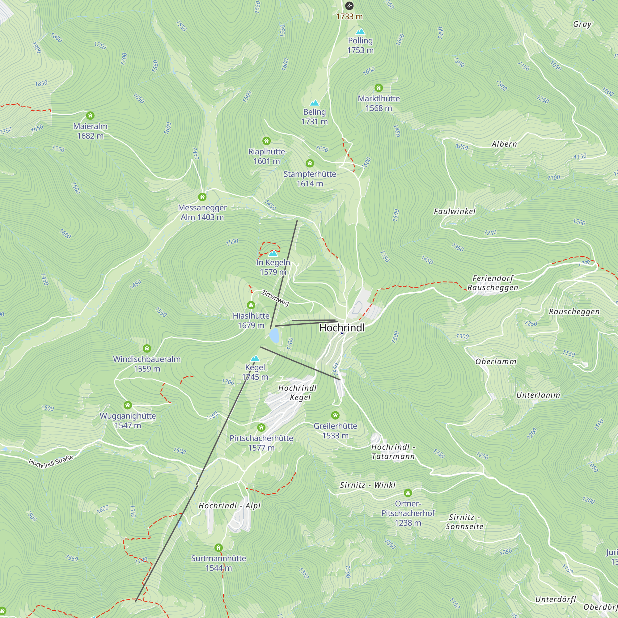 JUFA Nockberge map
