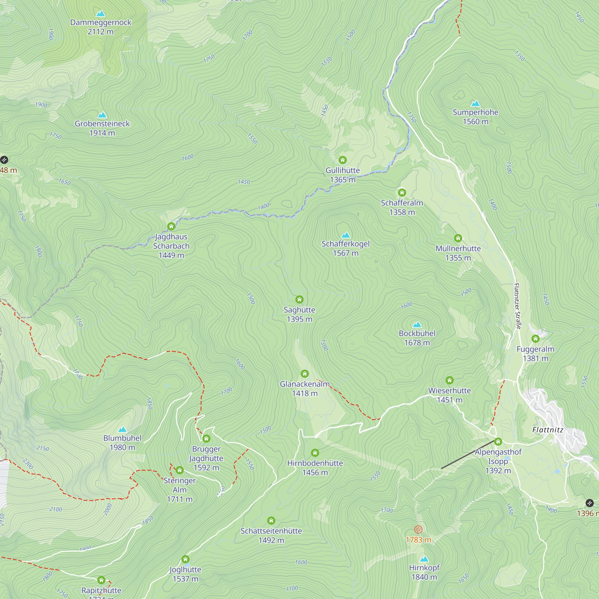 Saghütte map