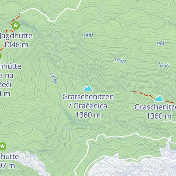 Map of Gratschenitzen / Gračenica
