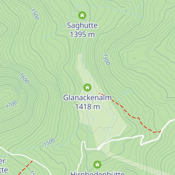 Map of Glanackenalm